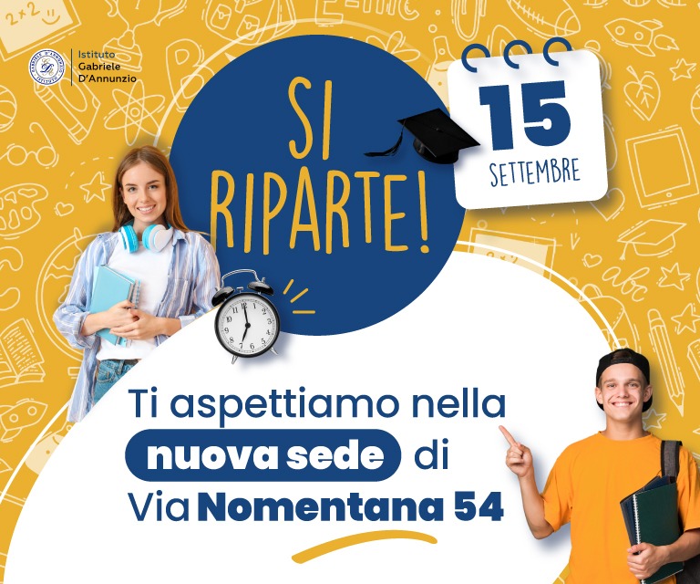 inizio scuola istituto gabriele d'annunzio